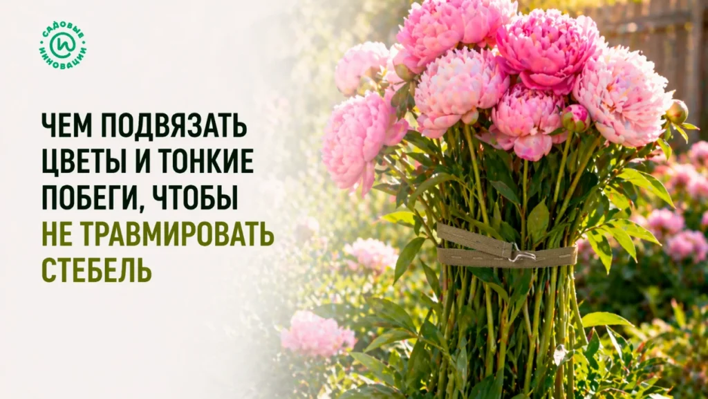 Чем подвязать цветы и тонкие побеги, чтобы не травмировать стебель