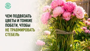 Чем подвязать цветы и тонкие побеги, чтобы не травмировать стебель