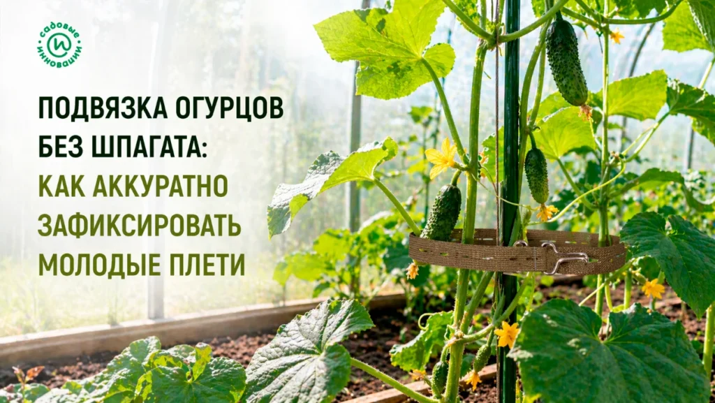 Подвязка огурцов без шпагата: как аккуратно зафиксировать молодые плети