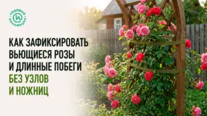Как зафиксировать вьющиеся розы и длинные побеги без узлов и ножниц
